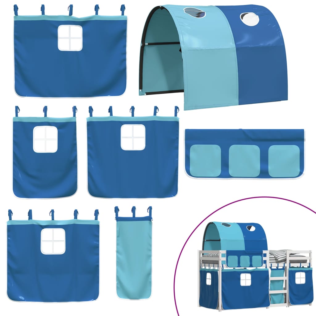 Lit superposé sans matelas 90x200 cm bois de pin massif - XIOS