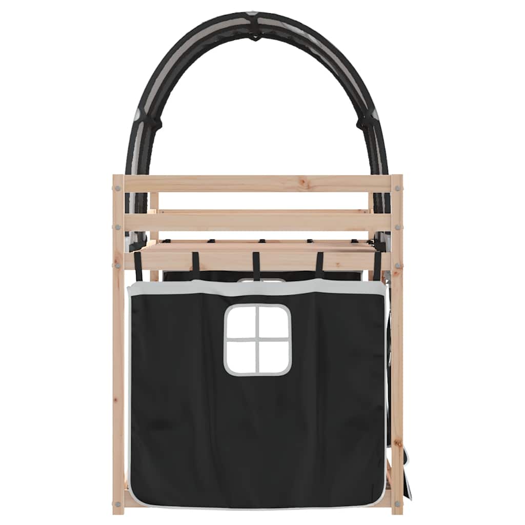 Lit superposé sans matelas 90x190 cm bois de pin massif - XIOS