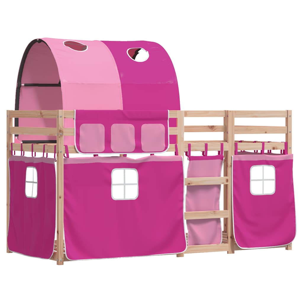 Lit superposé sans matelas 90x190 cm bois de pin massif - XIOS