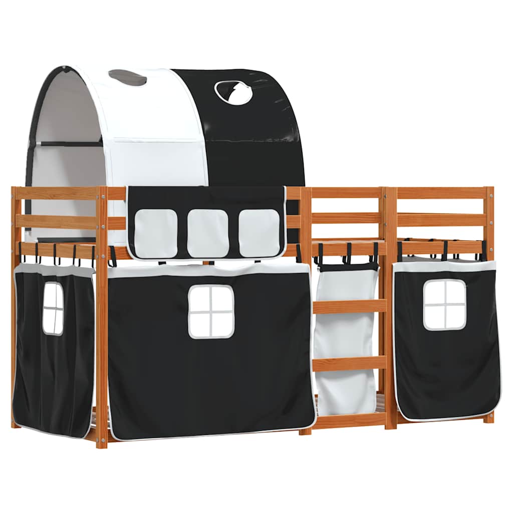 Lit superposé sans matelas 90x200 cm bois de pin massif - XIOS
