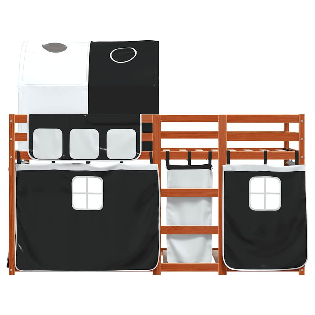 Lit superposé sans matelas 90x200 cm bois de pin massif - XIOS