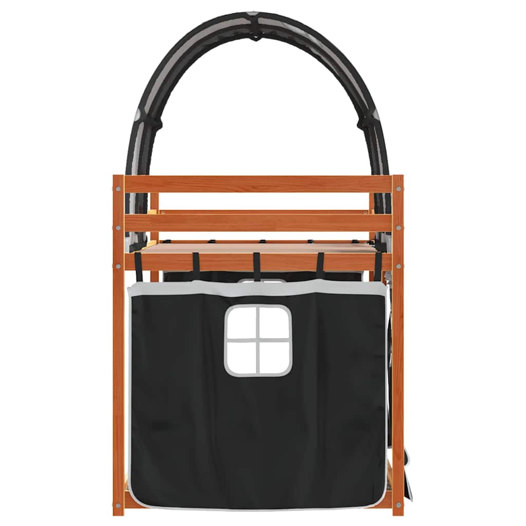 Lit superposé sans matelas 90x200 cm bois de pin massif - XIOS