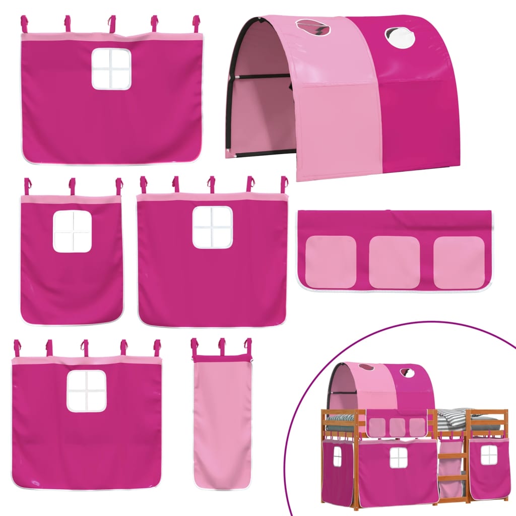 Lit superposé sans matelas 90x190 cm bois de pin massif - XIOS