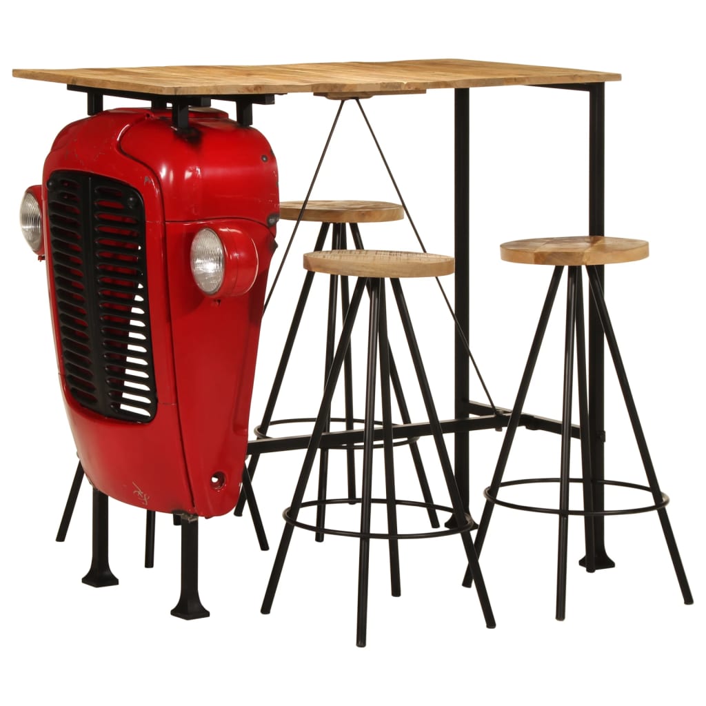 Ensemble de bar 5 pcs bois de manguier massif - XIOS