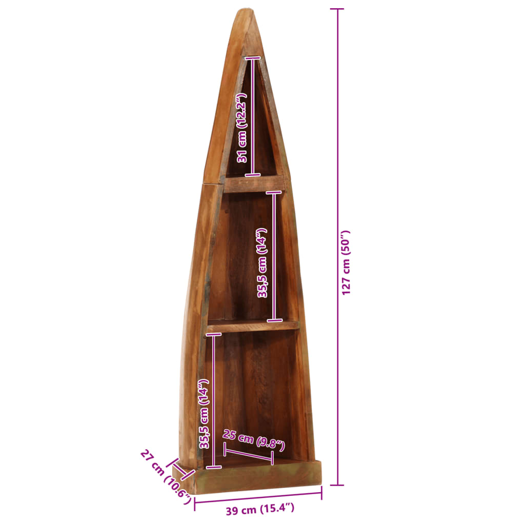 Armoire en forme de bateau bois massif de récupération - XIOS
