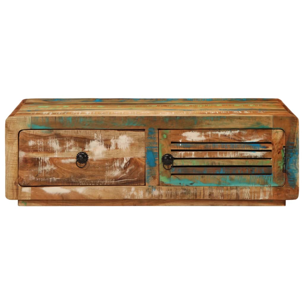Table basse 89x55x29 cm bois de récupération massif - XIOS