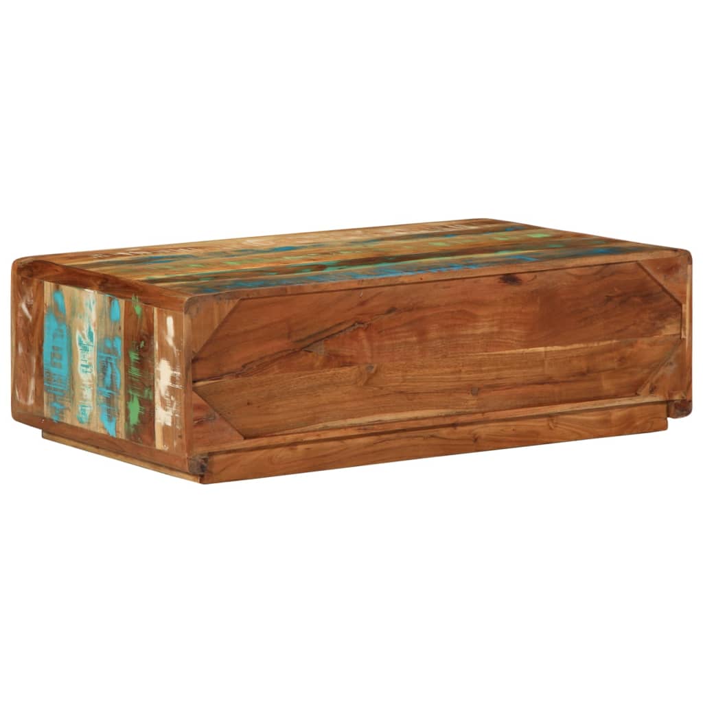 Table basse 89x55x29 cm bois de récupération massif - XIOS