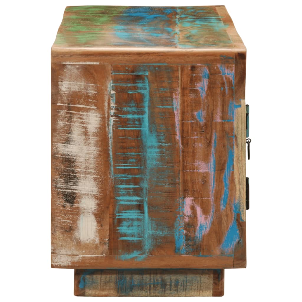 Meuble TV 110x30x40 cm bois massif de récupération - XIOS