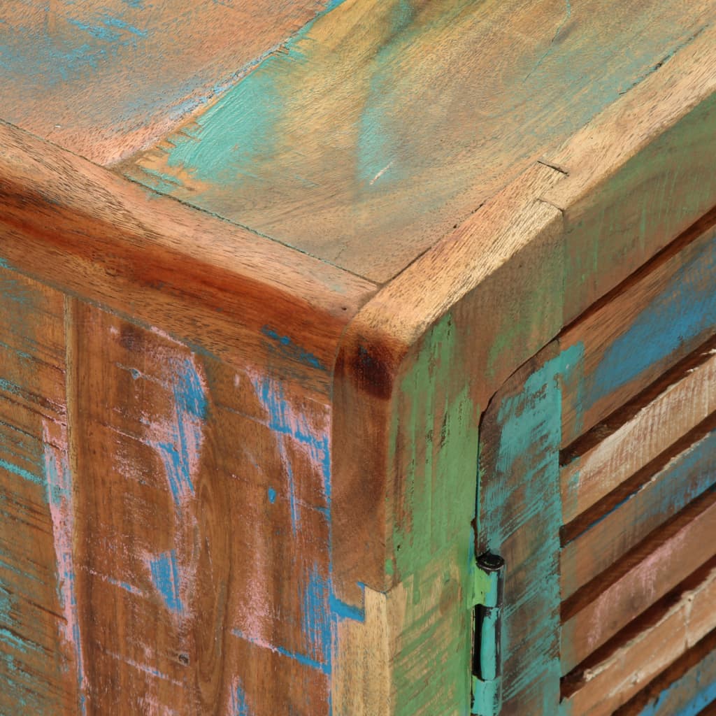 Meuble TV 110x30x40 cm bois massif de récupération - XIOS