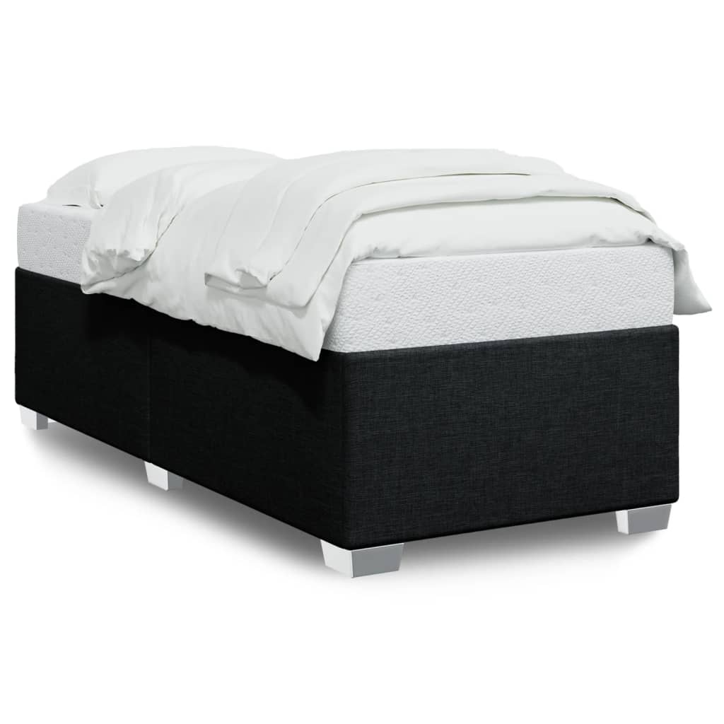 Cadre de lit sans matelas noir 80x200 cm tissu - XIOS