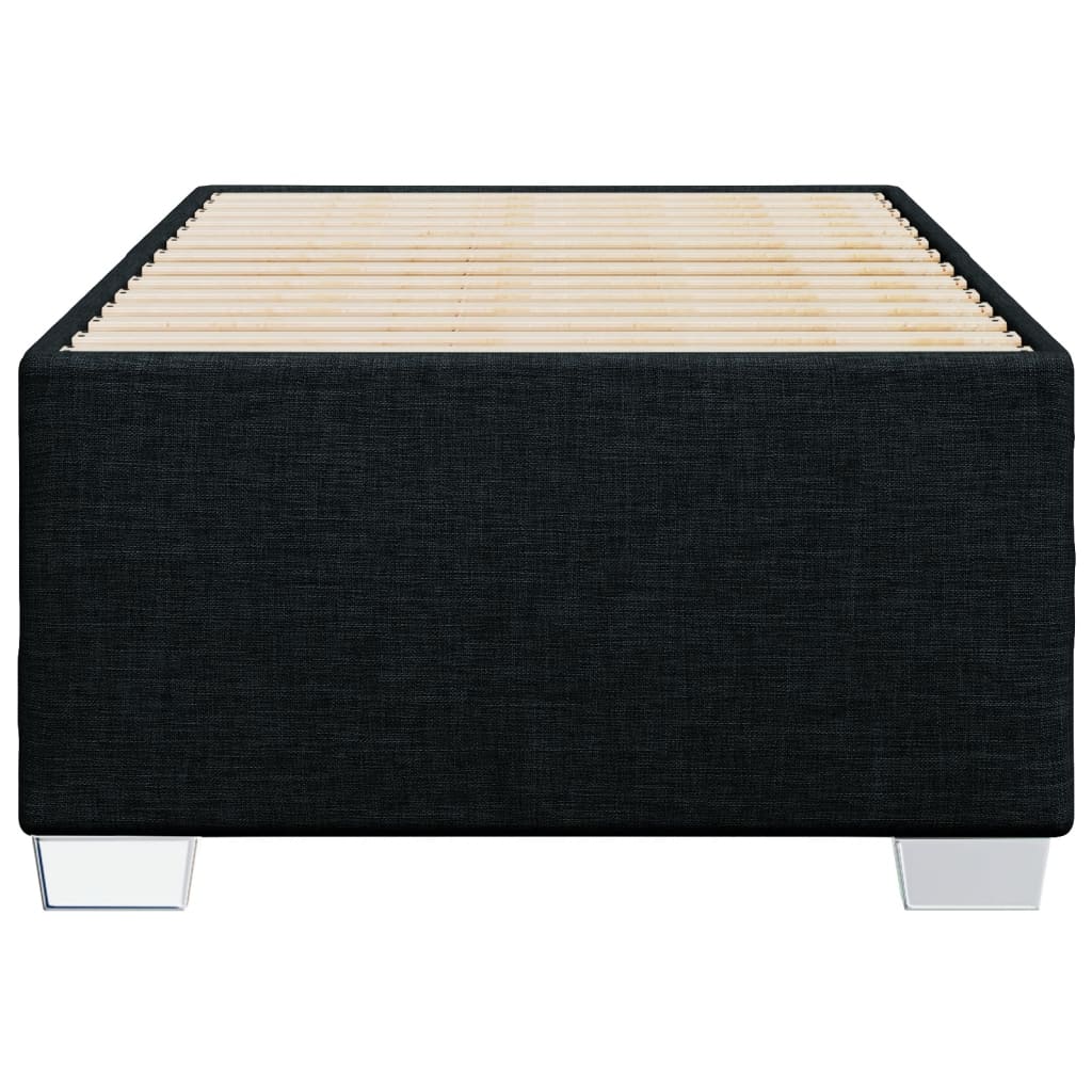 Cadre de lit sans matelas noir 90x200 cm tissu - XIOS