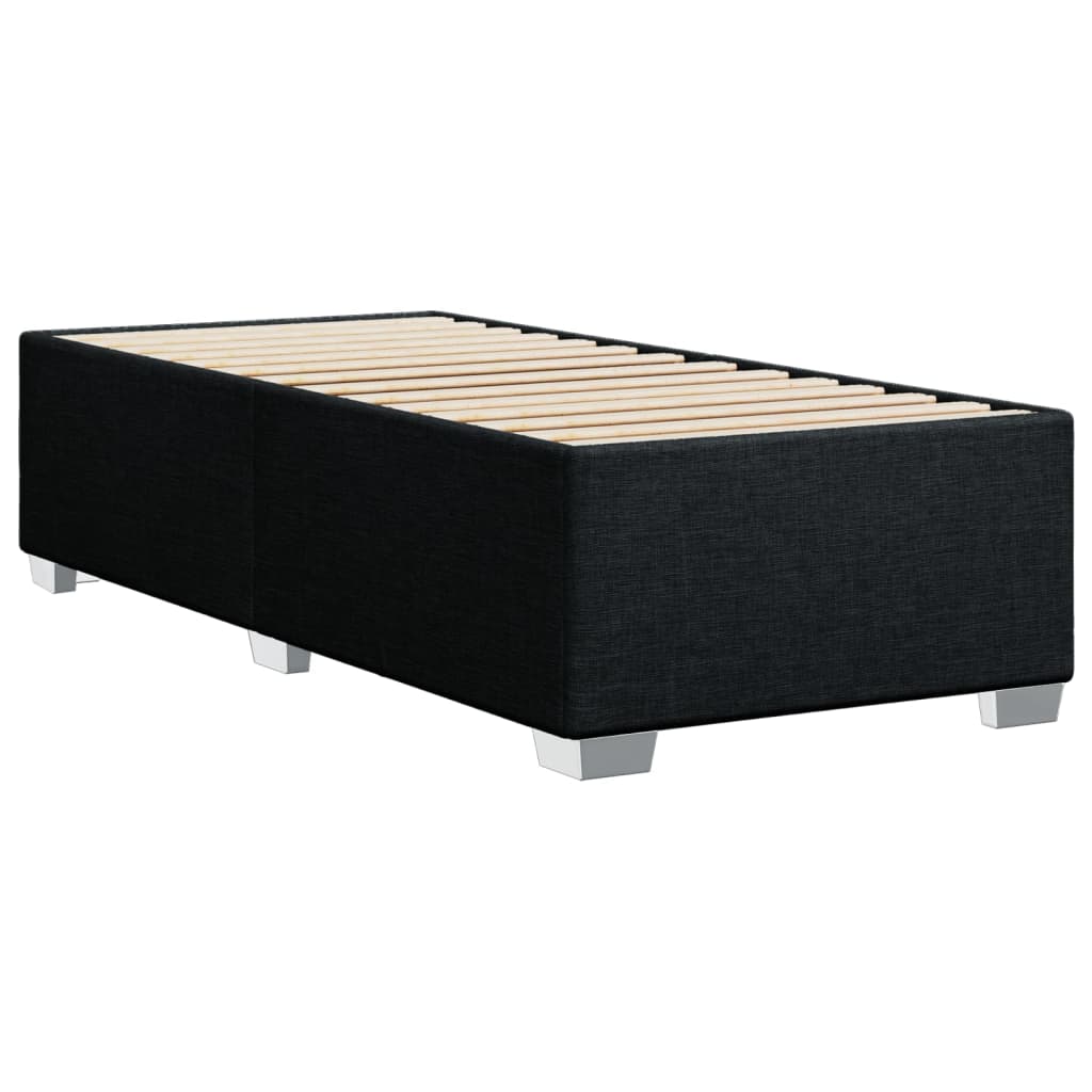 Cadre de lit sans matelas noir 90x200 cm tissu - XIOS