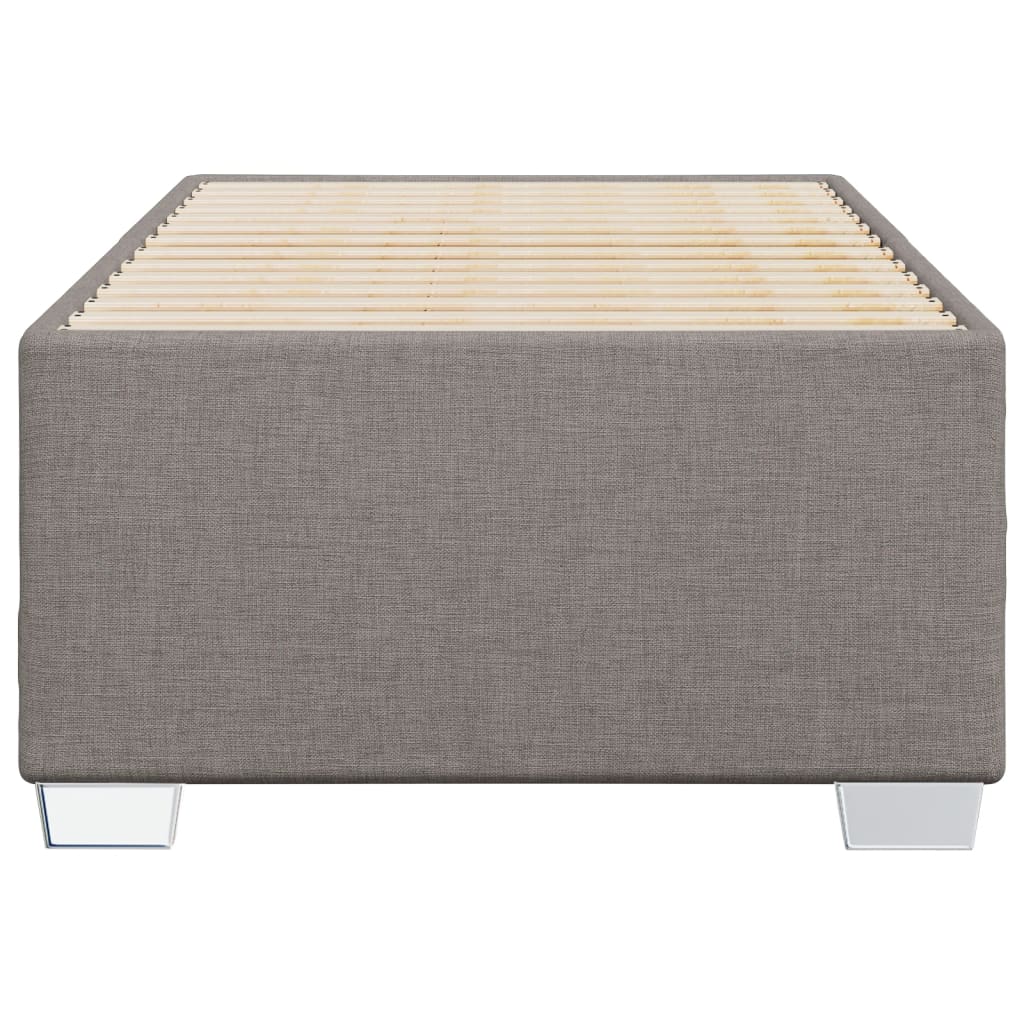 Cadre de lit sans matelas taupe 90x200 cm tissu - XIOS