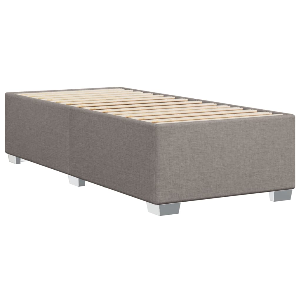 Cadre de lit sans matelas taupe 90x200 cm tissu - XIOS