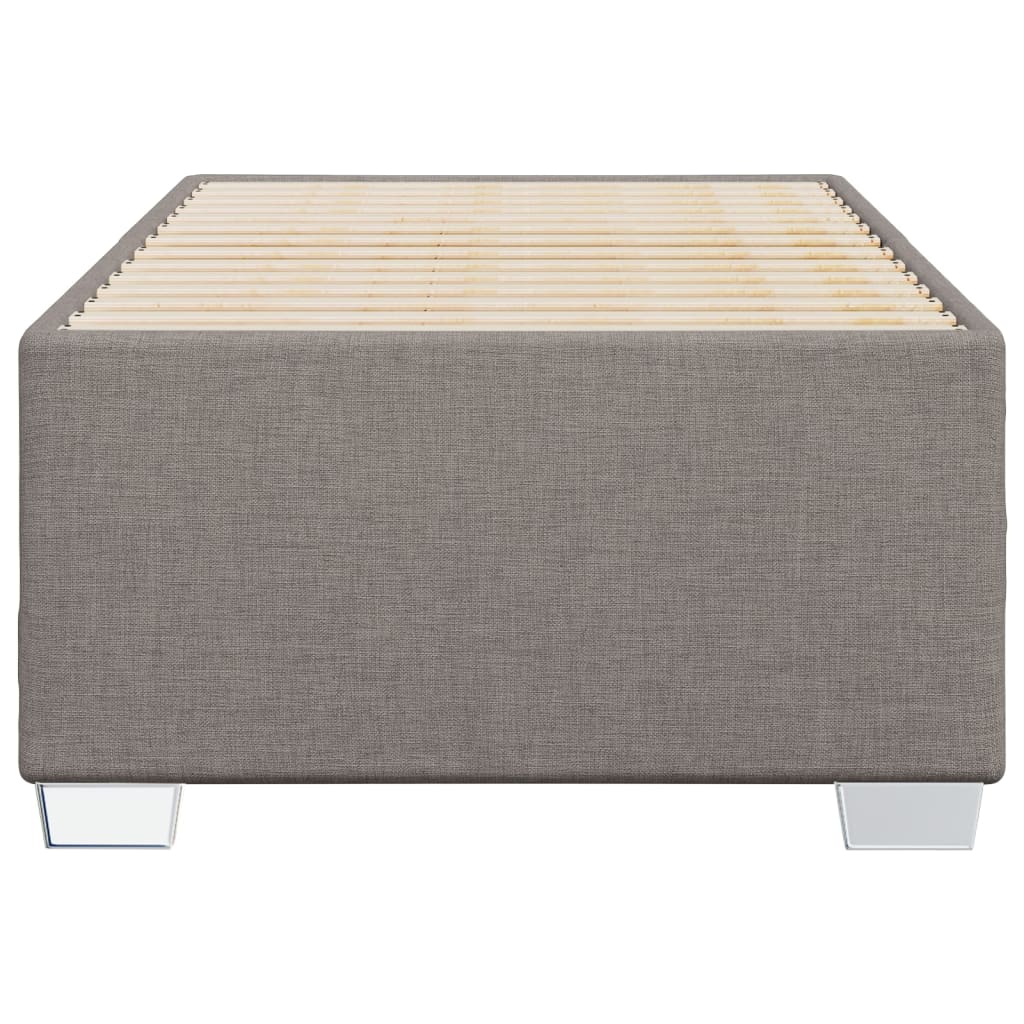 Cadre de lit sans matelas taupe 100x200 cm tissu - XIOS