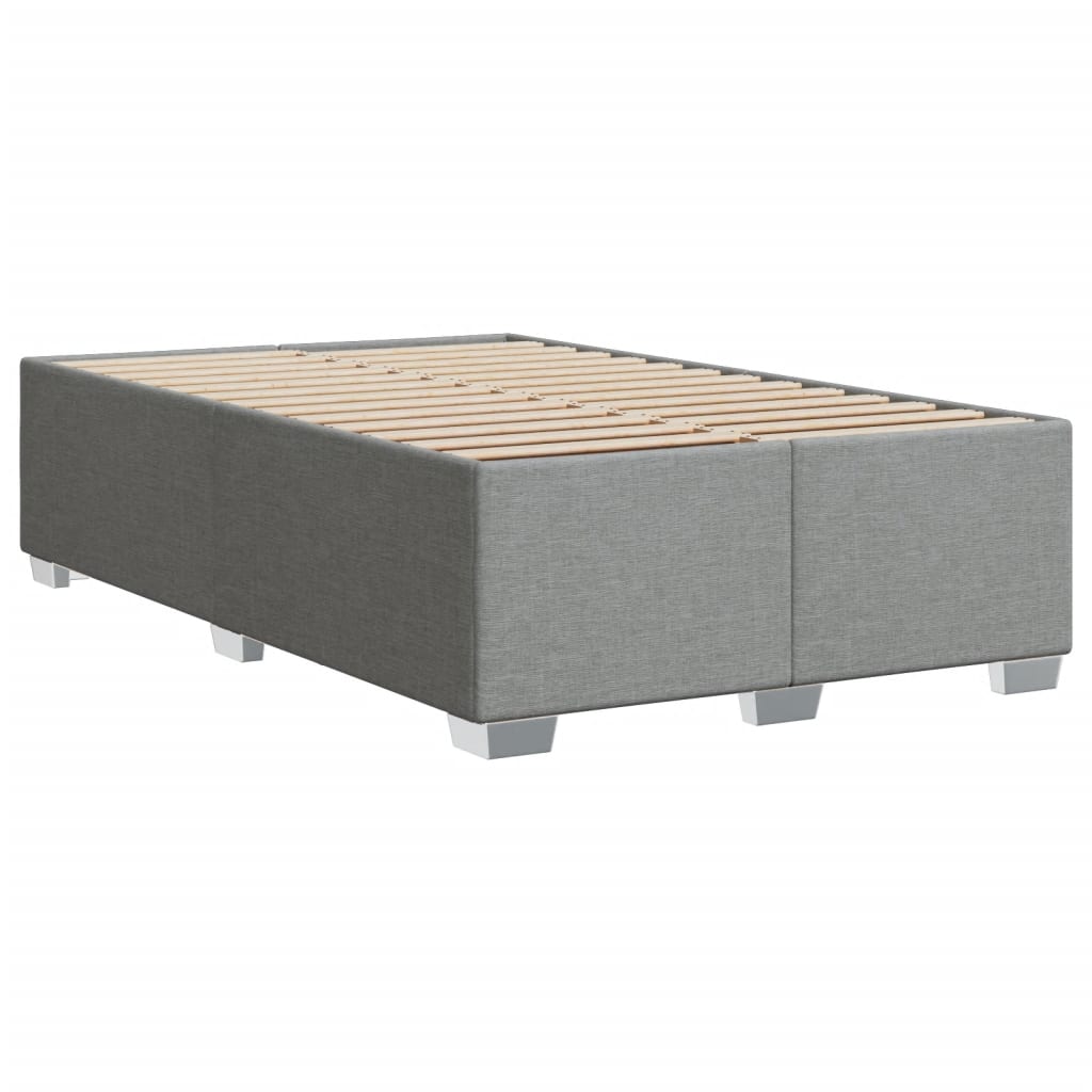 Cadre de lit sans matelas gris clair 120x200 cm tissu - XIOS