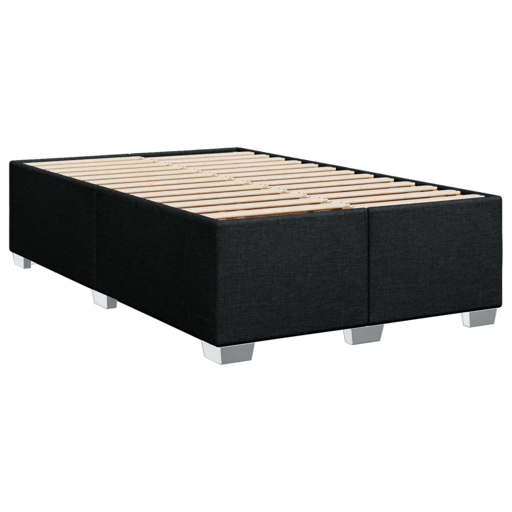 Cadre de lit sans matelas noir 120x200 cm tissu - XIOS