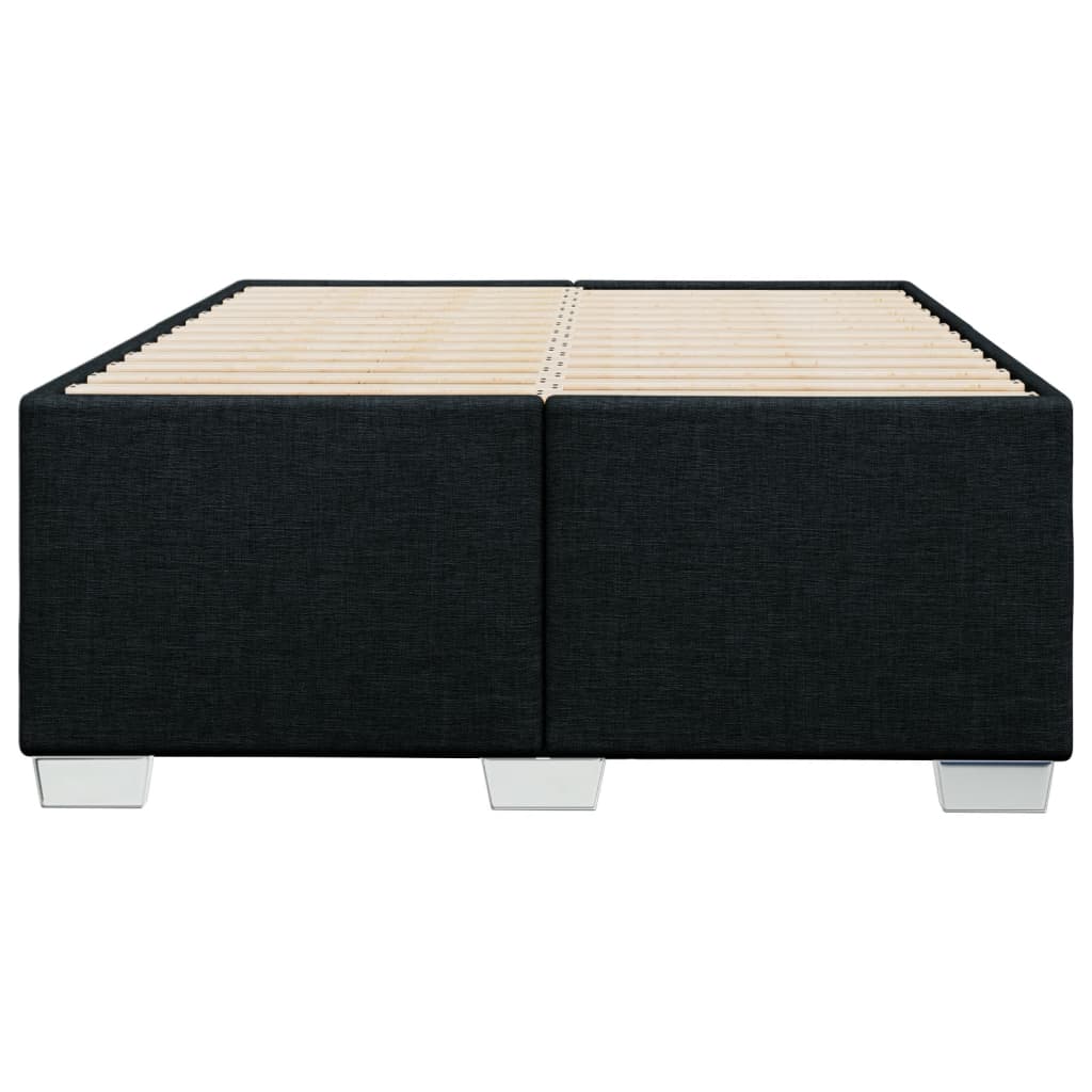 Cadre de lit sans matelas noir 120x200 cm tissu - XIOS