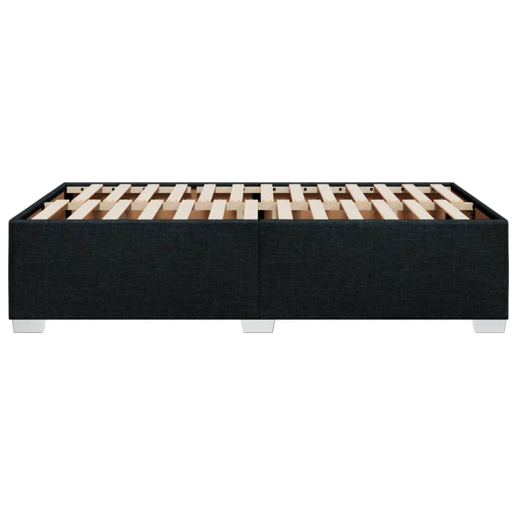 Cadre de lit sans matelas noir 120x200 cm tissu - XIOS