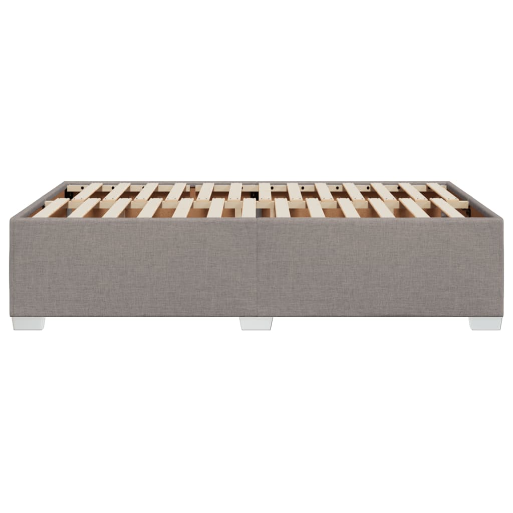 Cadre de lit sans matelas taupe 120x200 cm tissu - XIOS