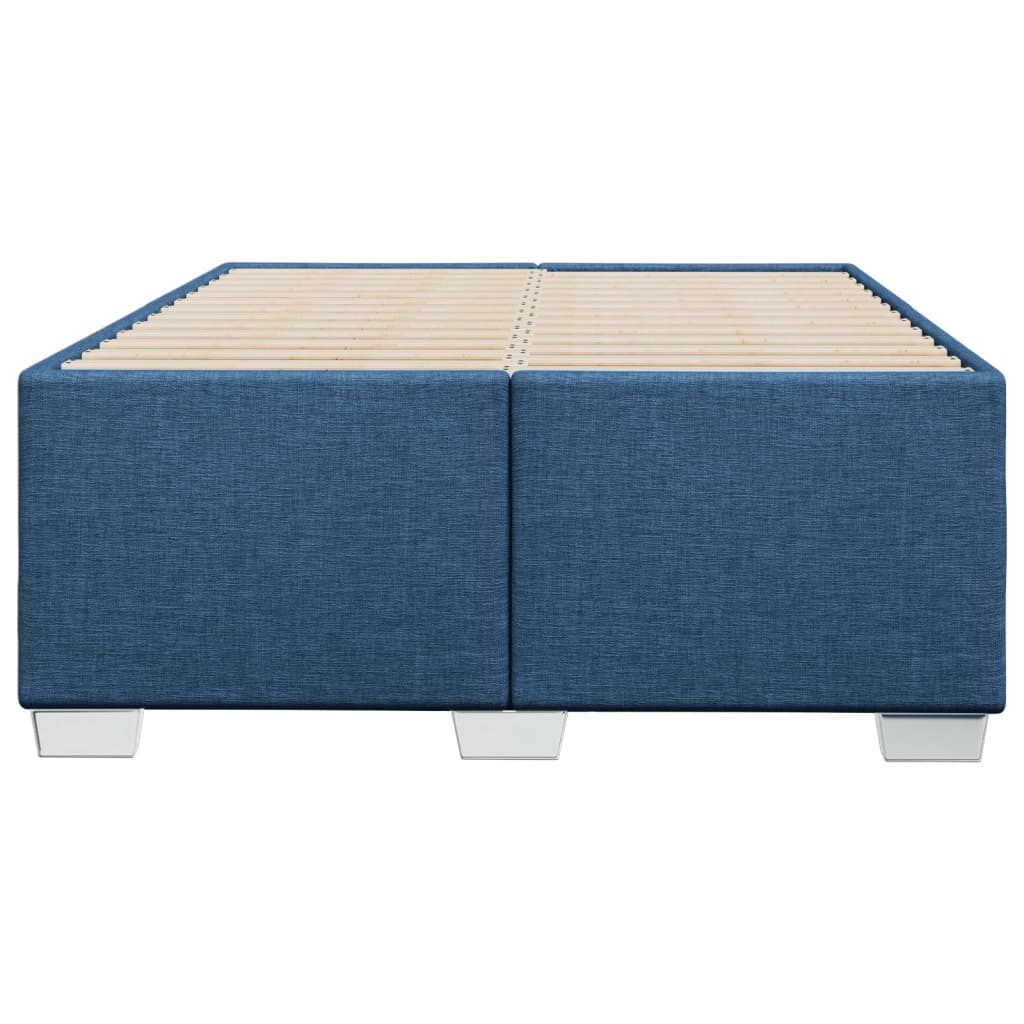 Cadre de lit sans matelas bleu 120x200 cm tissu - XIOS