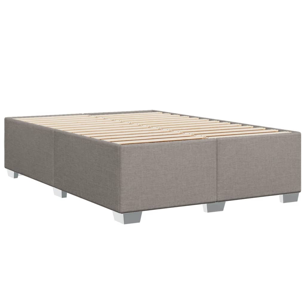 Cadre de lit sans matelas taupe 140x200 cm tissu - XIOS