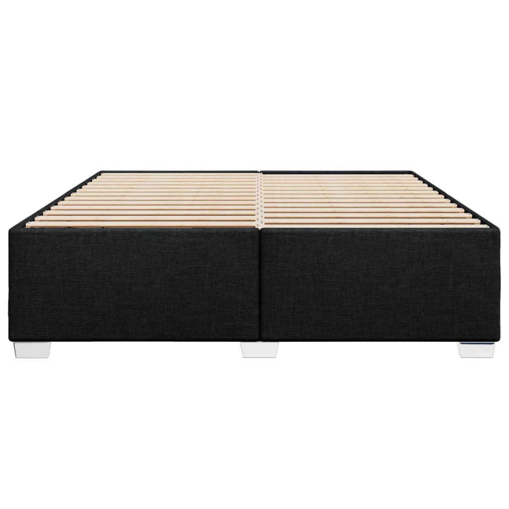 Cadre de lit sans matelas noir 180x200 cm tissu - XIOS