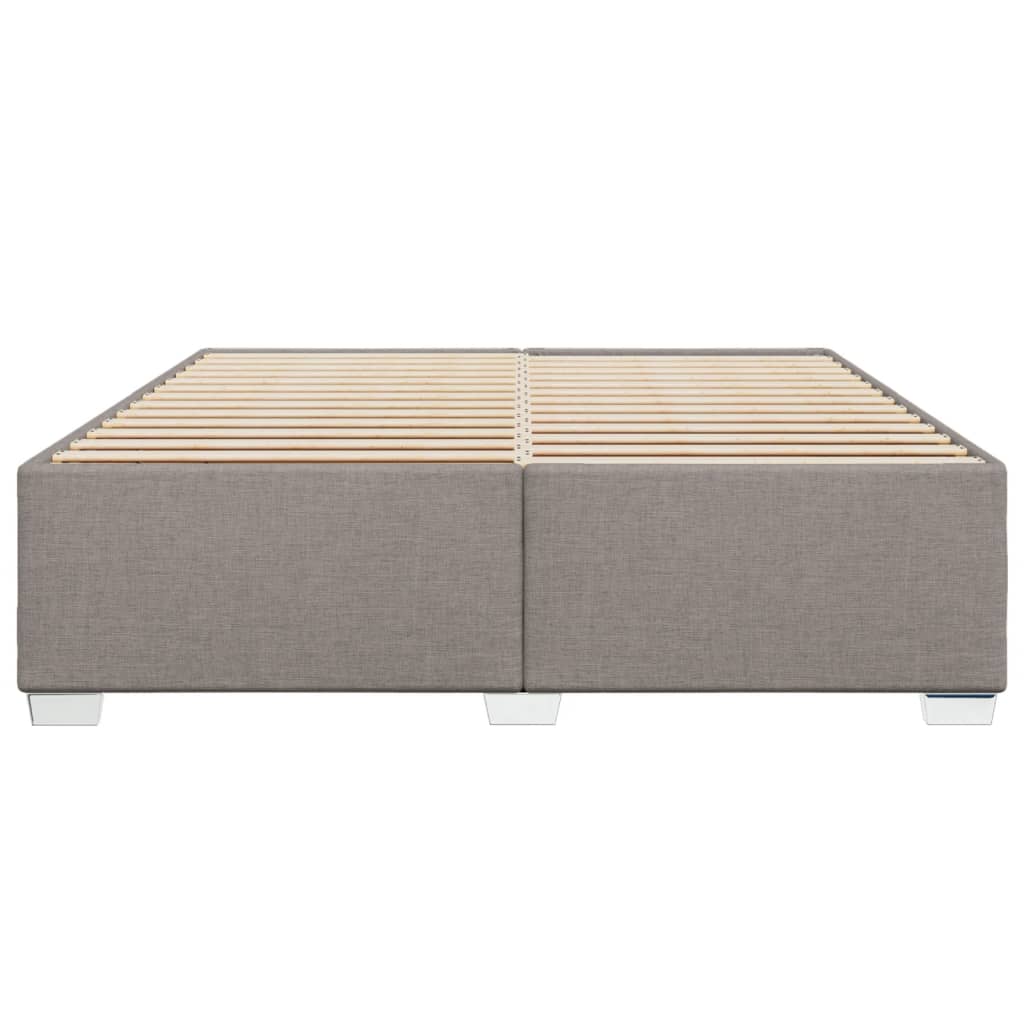 Cadre de lit sans matelas taupe 180x200 cm tissu - XIOS
