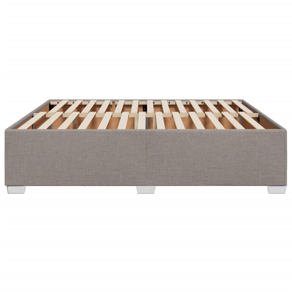 Cadre de lit sans matelas taupe 180x200 cm tissu - XIOS