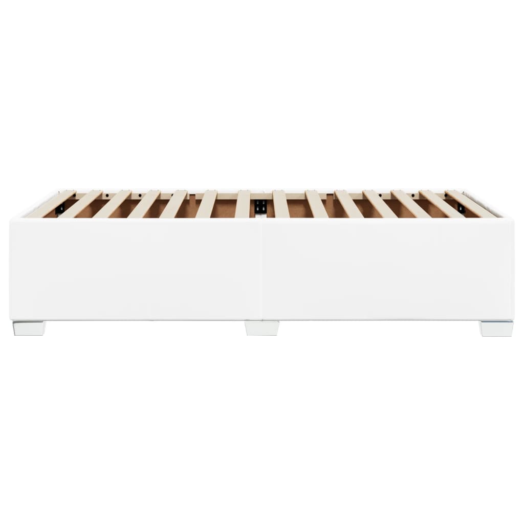 Cadre de lit sans matelas blanc 80x200 cm similicuir - XIOS