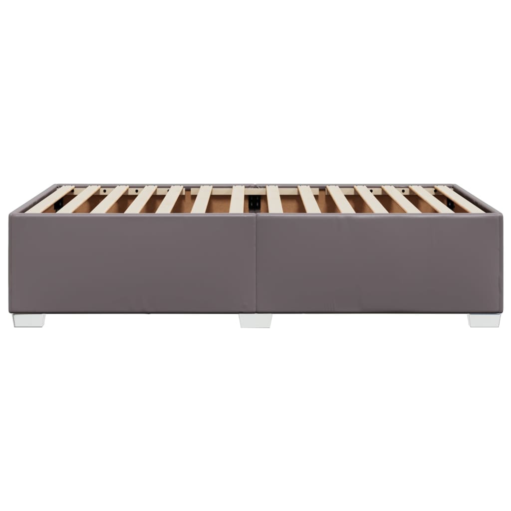 Cadre de lit sans matelas gris 80x200 cm similicuir - XIOS