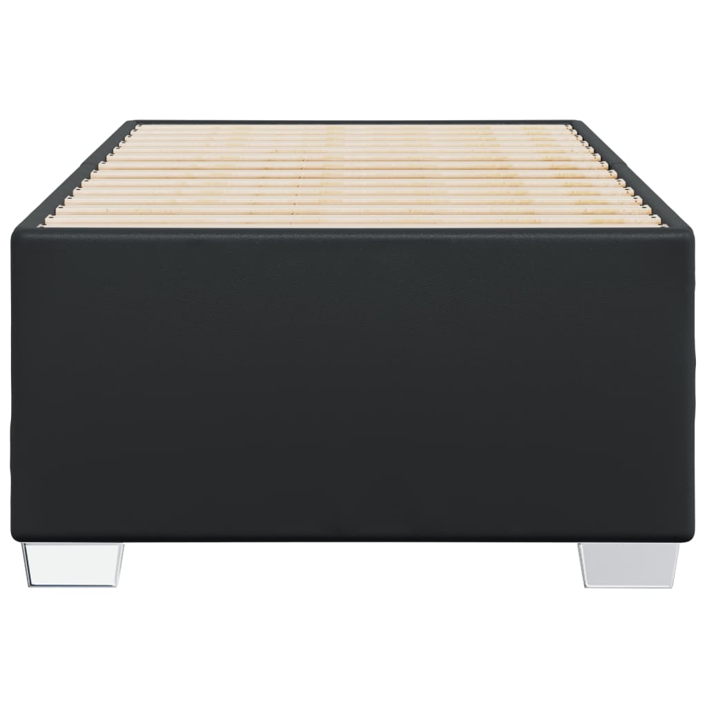 Cadre de lit sans matelas noir 90x190 cm similicuir - XIOS