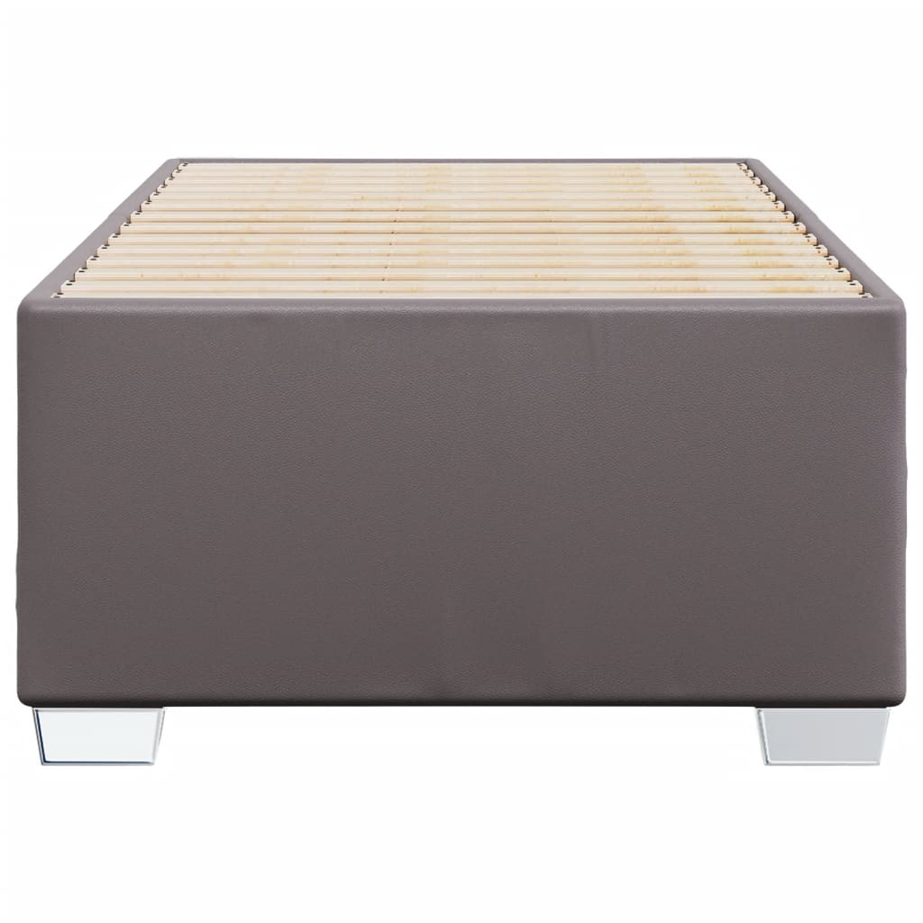 Cadre de lit sans matelas gris 90x190 cm similicuir - XIOS
