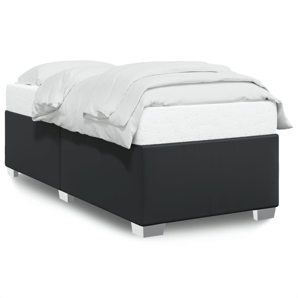 Cadre de lit sans matelas noir 100x200 cm similicuir - XIOS