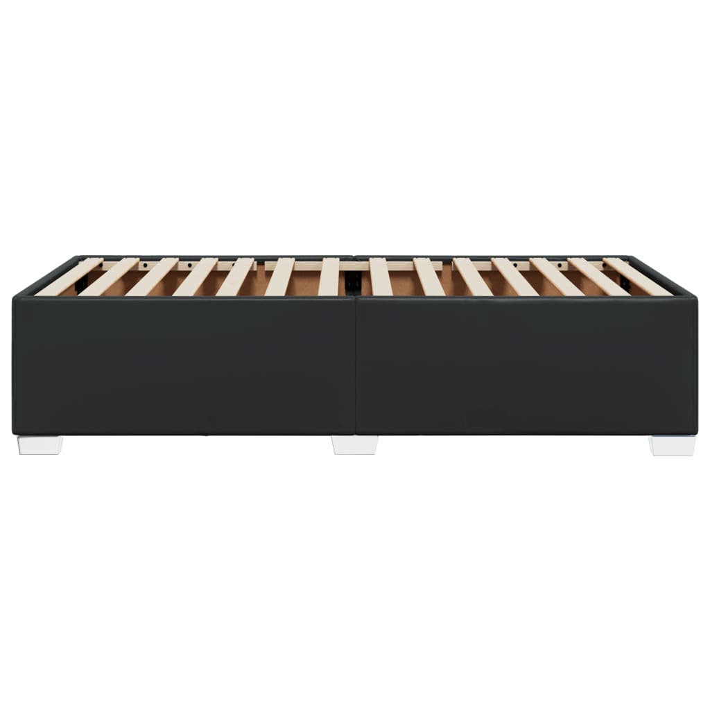 Cadre de lit sans matelas noir 100x200 cm similicuir - XIOS