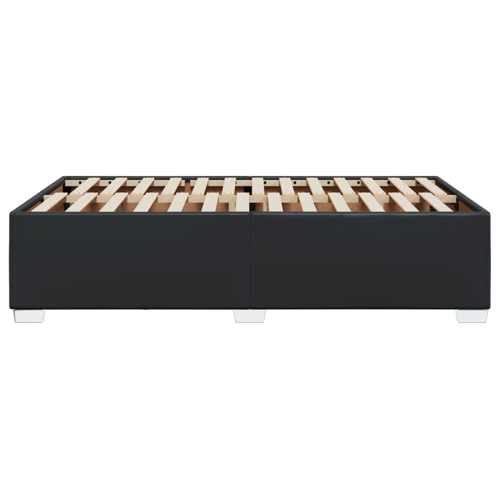 Cadre de lit sans matelas noir 120x190 cm similicuir - XIOS