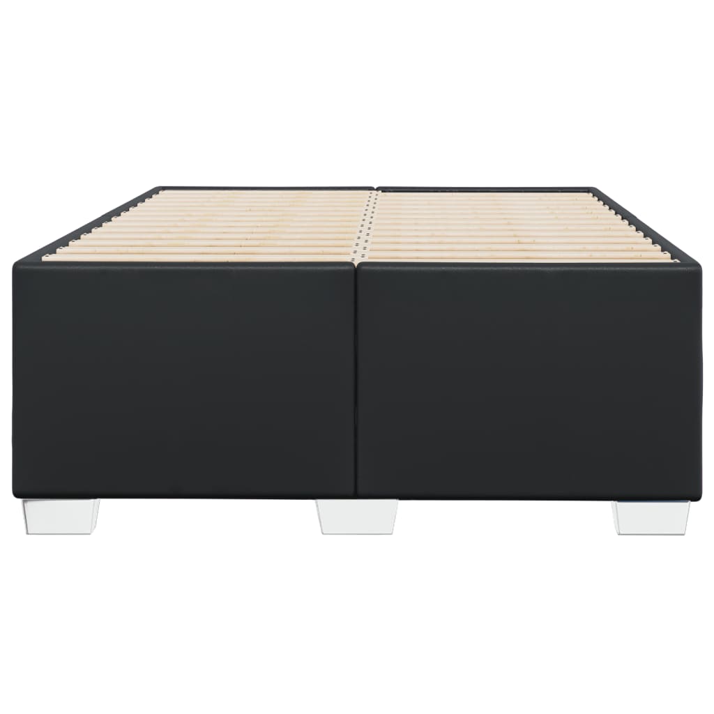 Cadre de lit sans matelas noir 120x200 cm similicuir - XIOS