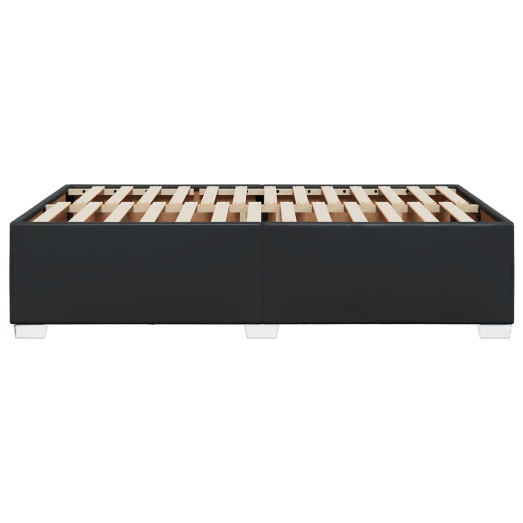Cadre de lit sans matelas noir 120x200 cm similicuir - XIOS