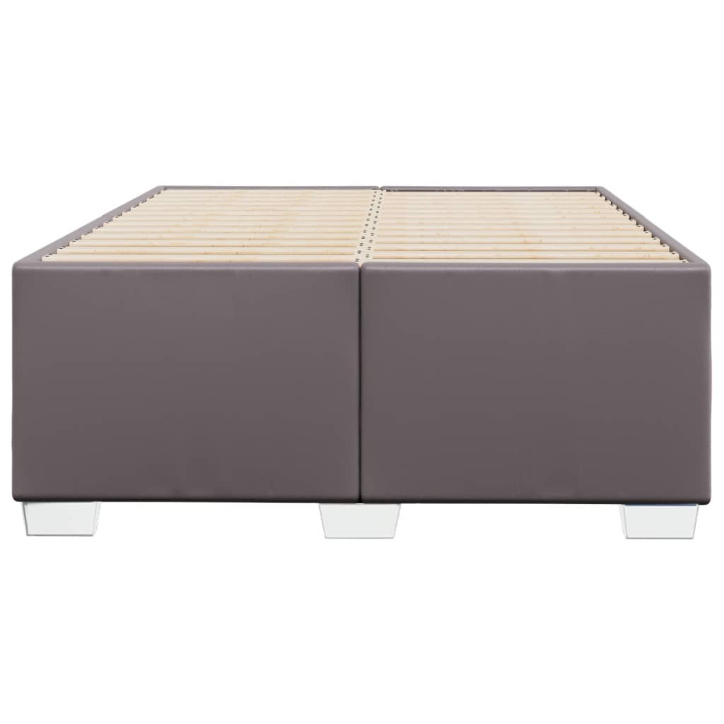 Cadre de lit sans matelas gris 120x200 cm similicuir - XIOS