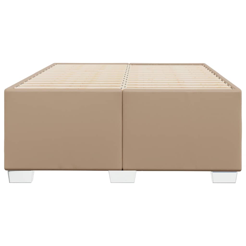 Cadre de lit sans matelas cappuccino 120x200 cm similicuir - XIOS