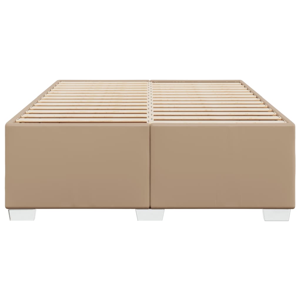 Cadre de lit sans matelas cappuccino 140x190 cm similicuir - XIOS