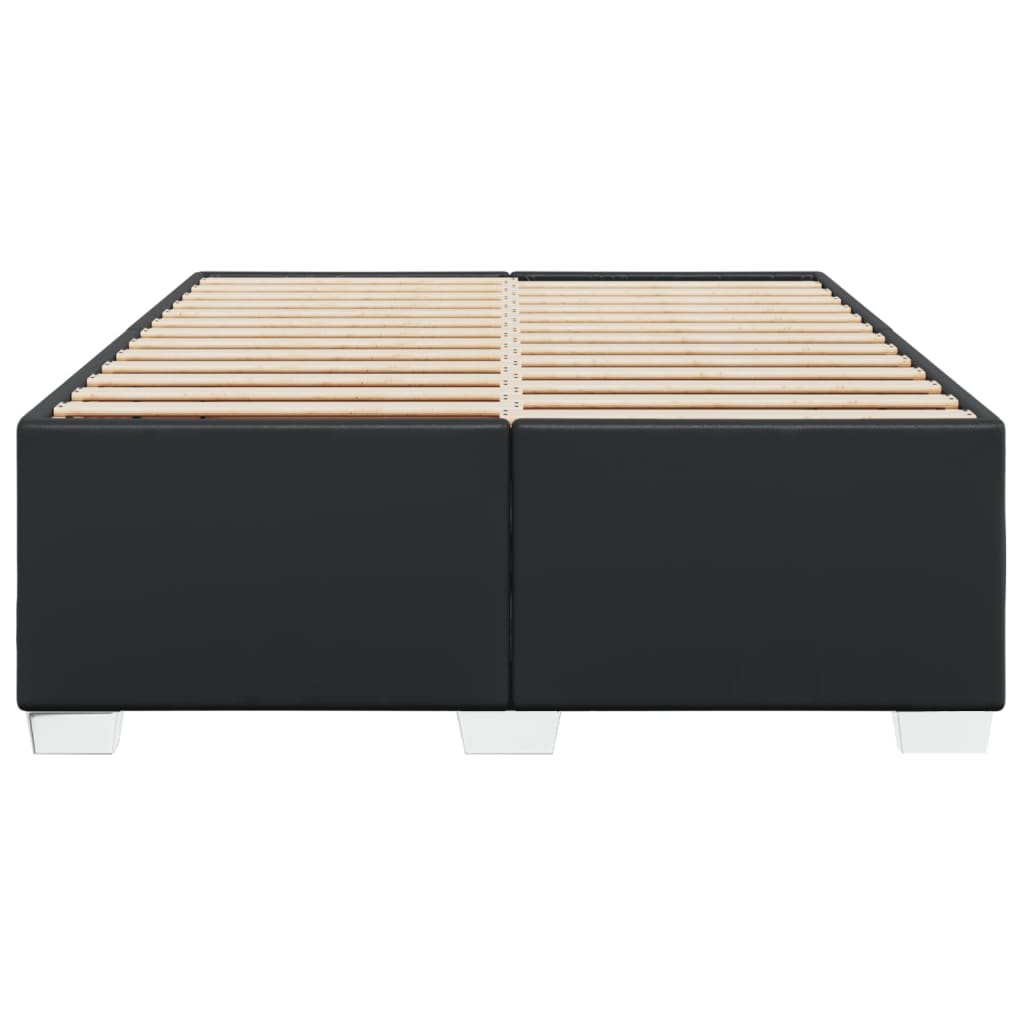 Cadre de lit sans matelas noir 160x200 cm similicuir - XIOS
