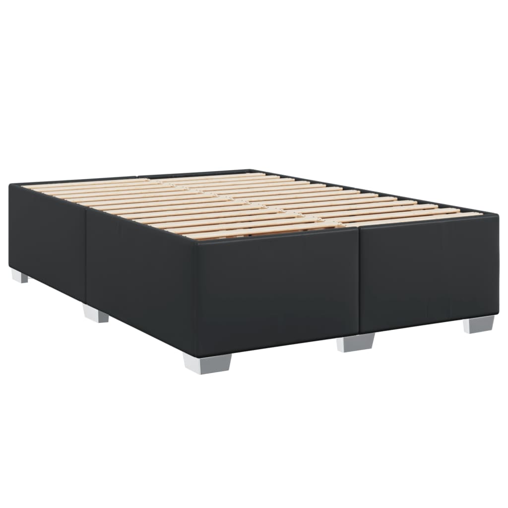 Cadre de lit sans matelas noir 160x200 cm similicuir - XIOS