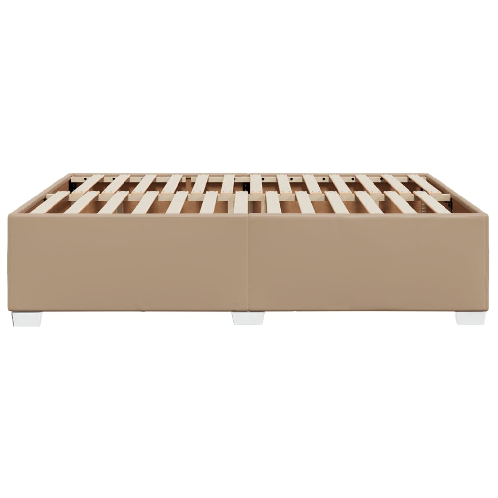 Cadre de lit sans matelas cappuccino 160x200 cm similicuir - XIOS