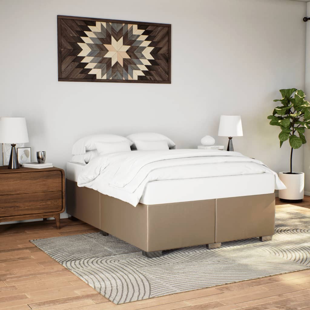 Cadre de lit sans matelas cappuccino 160x200 cm similicuir - XIOS