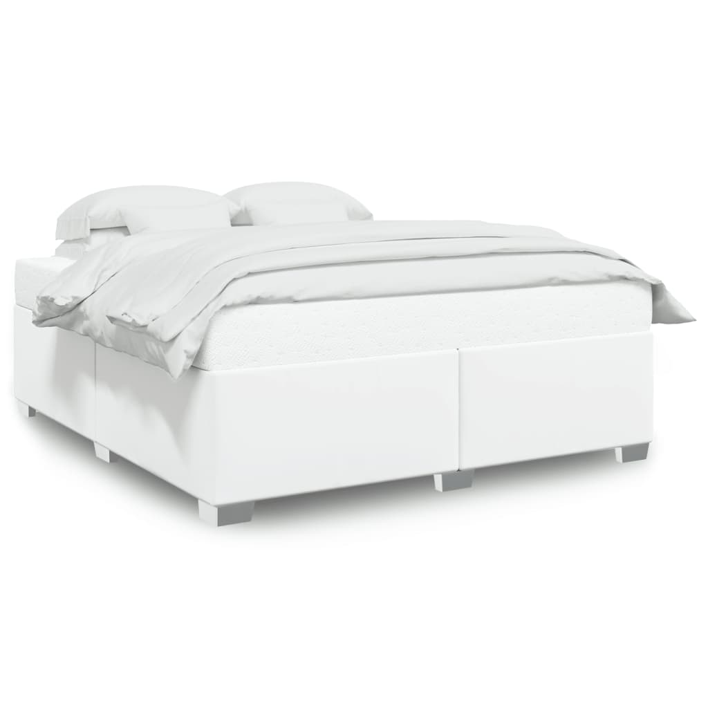 Cadre de lit sans matelas blanc 180x200 cm similicuir - XIOS