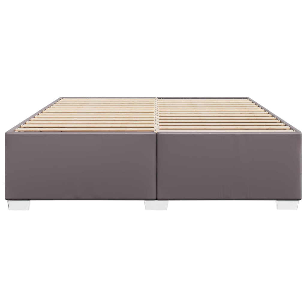 Cadre de lit sans matelas gris 180x200 cm similicuir - XIOS