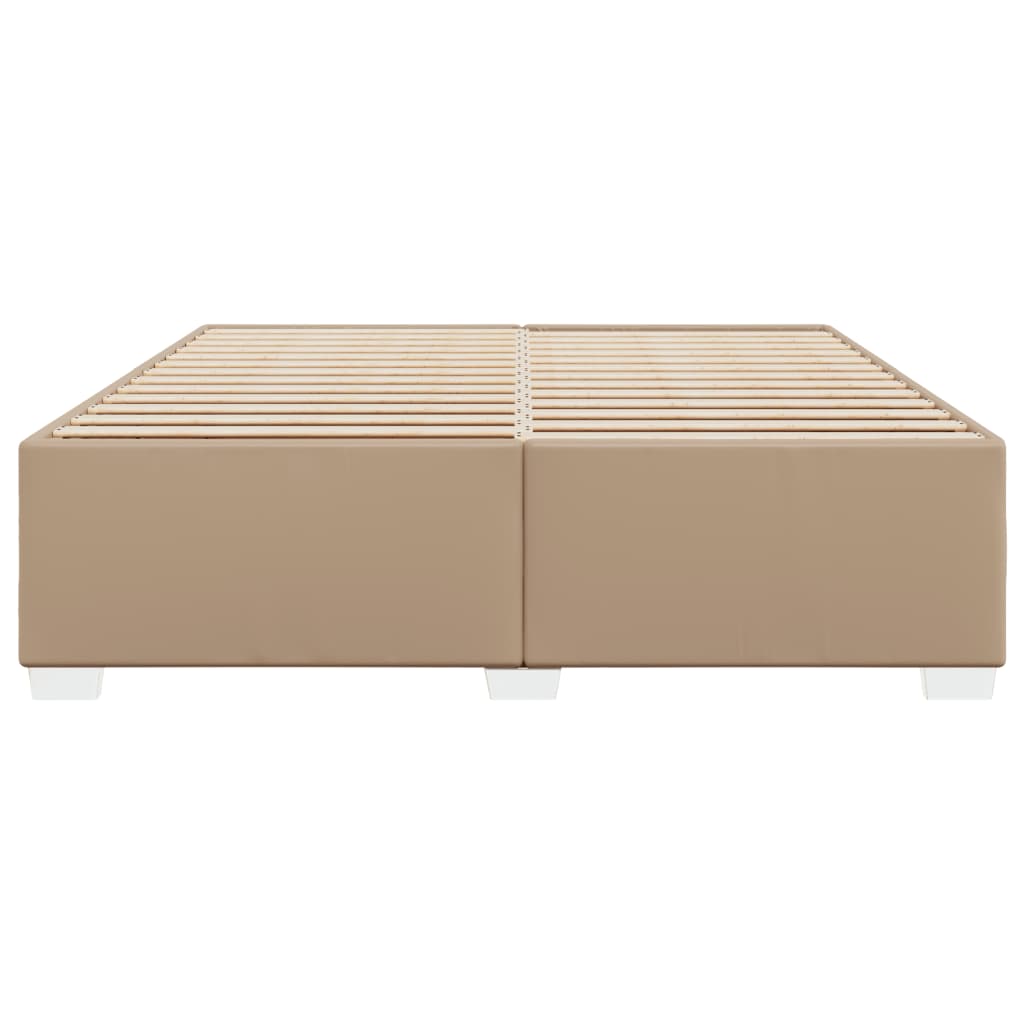 Cadre de lit sans matelas cappuccino 200x200 cm similicuir - XIOS