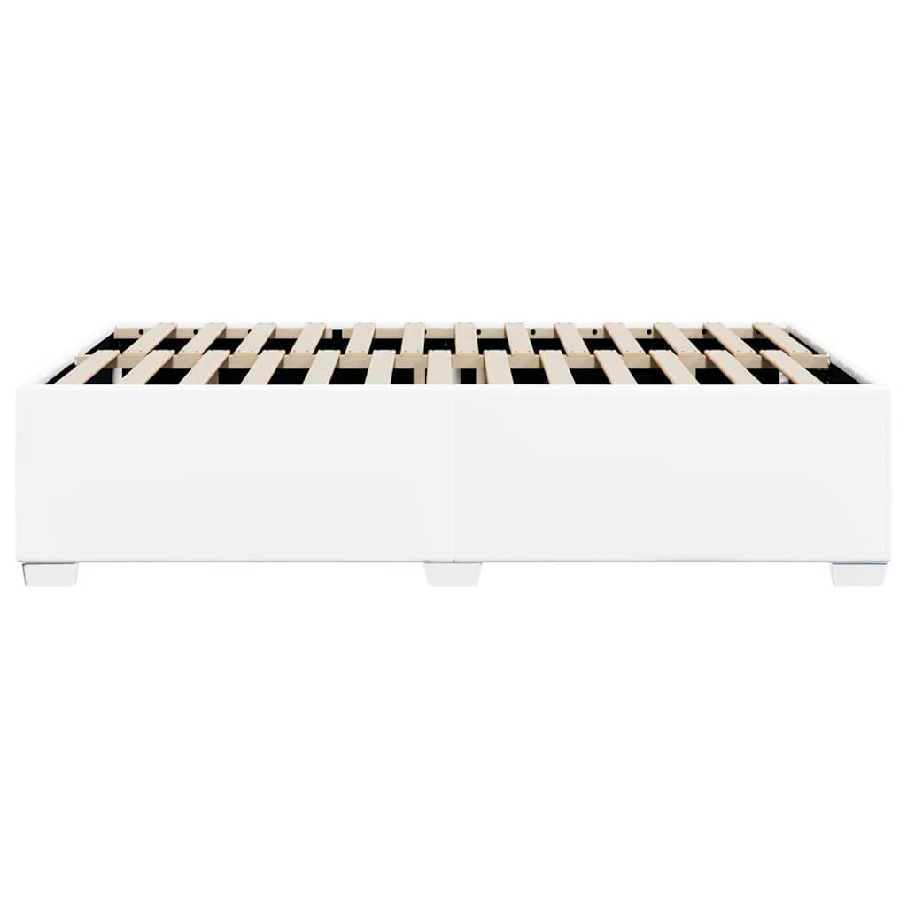 Cadre de lit sans matelas blanc similicuir - XIOS