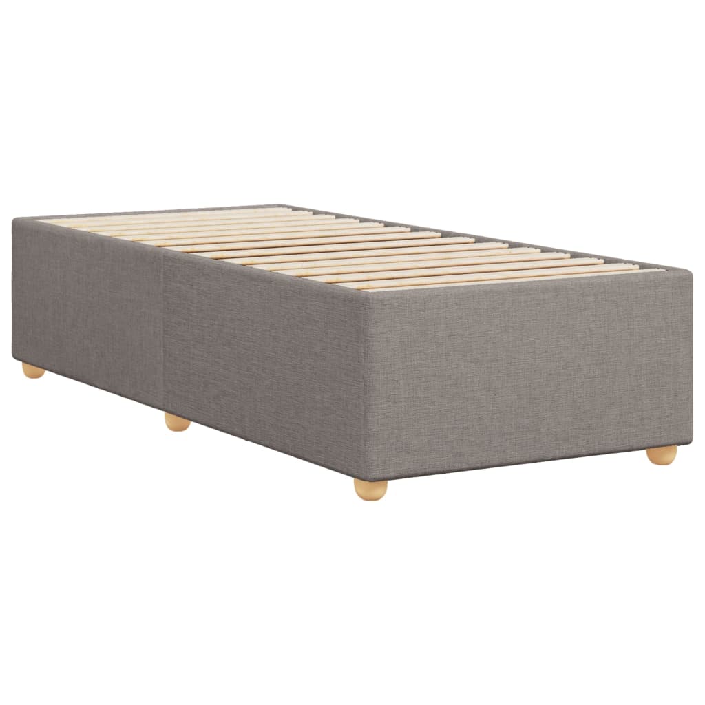 Cadre de lit sans matelas taupe 90x200 cm tissu - XIOS